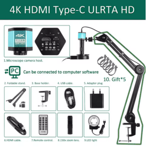 Microscopio Digital 4K, microscopio de 48MP para electrónica