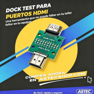 Dock test para puertos hdmi